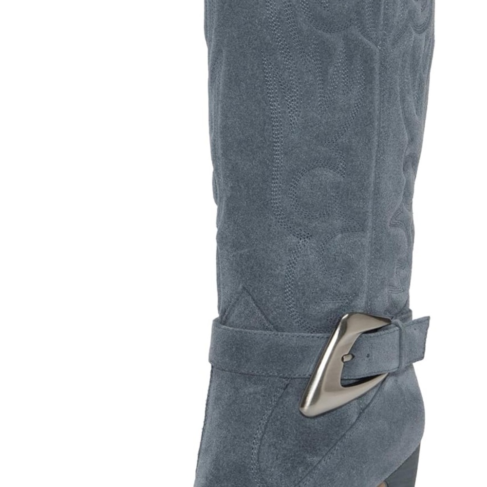 Vince Camuto Biancaa Knee High Western Boot Wide Calf - Picture 4 of 5